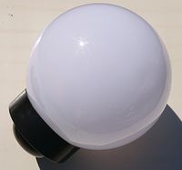 Lampa ogrodowa kula solarna biała zimna 15 cm