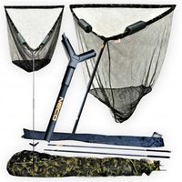 Podbierak Karpiowy Wędkarski NECO 100x100 Camo z Pływakami – Duży i