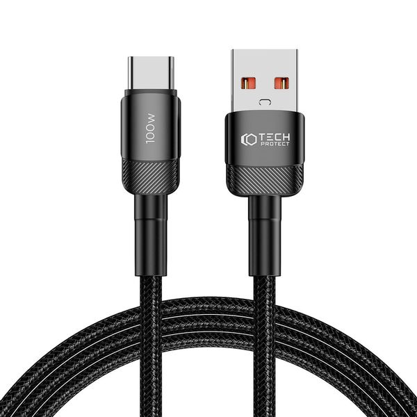 TECH-PROTECT ULTRABOOST EVO TYPE-C CABLE 100W/5A 200CM BLACK zdjęcie 1