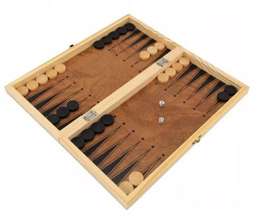 SZACHY DREWNIANE WARCABY DUŻE DLA DZIECI TRYKTRAK GRY LOGICZNE PLANSZ0WE na Arena.pl