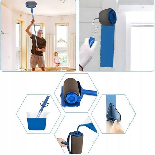 WAŁEK DO MALOWANIA SCIAN NIEKAPIĄCY UNIWERSALNY WAŁKI ZESTAW 5w1 na Arena.pl