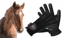 Rękawiczki jeździeckie START Winter Gotland zimowe ciepłe czarne S