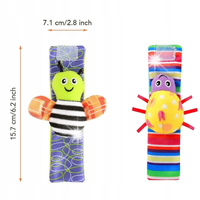 SKARPETKI 3D OPASKI NA RĄCZKI GRZECHOTKI 4 SZT.