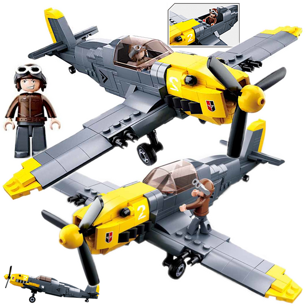Klocki Wojsko Myśliwiec Messerschmitt BF 109 zdjęcie 1