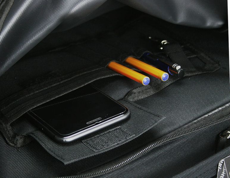 Torba męska do pracy A4 Bellugio - czarna zdjęcie 8