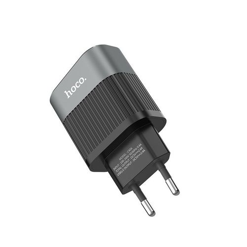HOCO C40A LED 2-PORT NETWORK CHARGER BLACK na Arena.pl