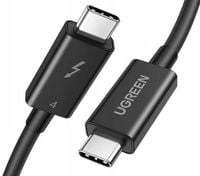 Kabel Przewód UGREEN USB-C - Thunderbolt 4 (USB-C) 100W 4K 0,8 metra Czarny