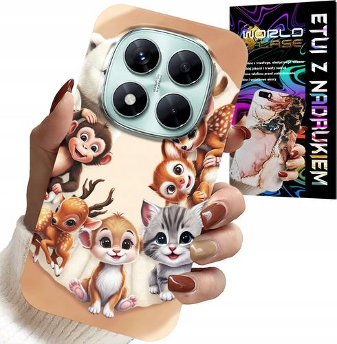 ETUI DO XIAOMI NOTE 14 PRO+ 5G - PLECKI DLA DZIECI W ZWIERZĘTA LEŚNE CASE na Arena.pl