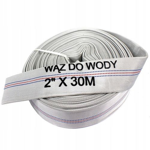 WĄŻ STRAŻACKI PARCIANY PODGUMOWANY DO WODY SZAMBA 2 CALE 30M DO POMPY na Arena.pl