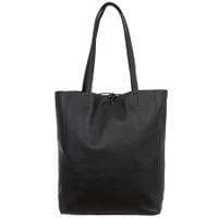 VERA PELLE torebka damska skórzana shopper na ramię V727 czarna