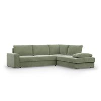 Duży narożnik, Momento, prawy, sztruks, 287x231x86 cm| TYLETEGOTU