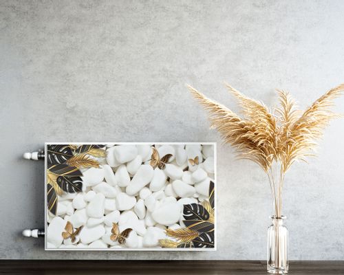 Osłona MAGNETYCZNA Grzejnika Kamyki Abstrakcja Liście 110cm x 60cm na Arena.pl