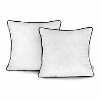 CUS/AH/VELVET/WHITE/PIPING/45X45*2