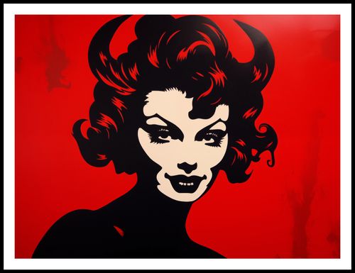 Plakat 100x75cm Czerwona Diablica na Arena.pl