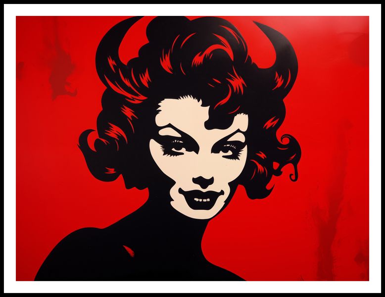 Plakat 100x75cm Czerwona Diablica zdjęcie 3