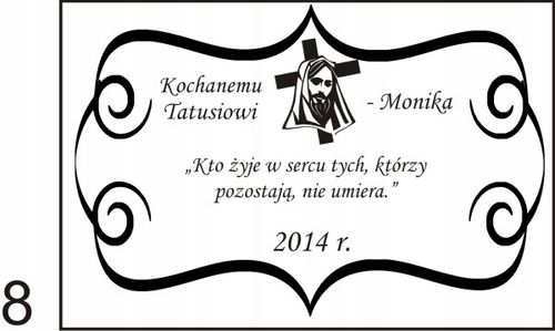 STATUETKA PODSTAWKA POD ZNICZ na grób + grawer XL na Arena.pl