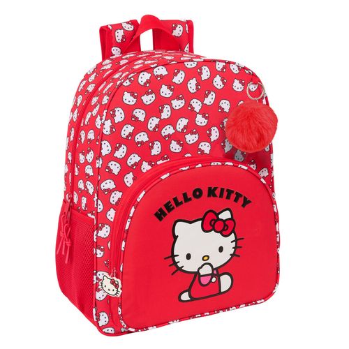 Plecak szkolny Hello Kitty Iconic Biały Czerwony 33 x 42 x 14 cm na Arena.pl