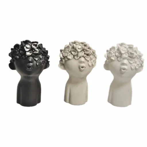 MAŁA FIGURKA GIPSOWA GŁOWA OZDOBA DO OGRODU DOMU NA PREZENT PODARUNEK zdjęcie 2