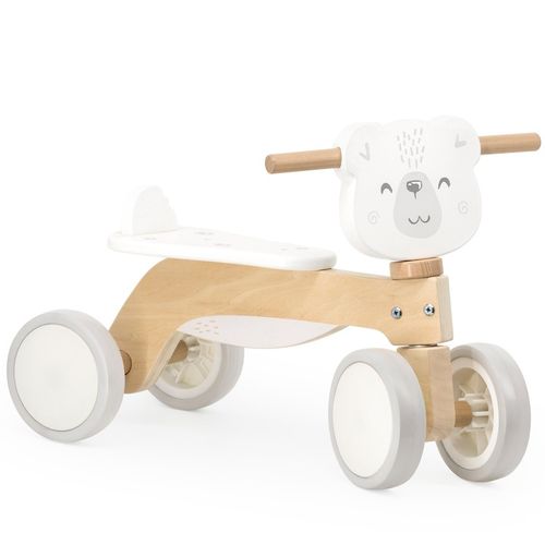 VIGA DREWNIANY JEŹDZIK MIŚ miękkie koła NAUKA JAZDY jakość SOLIDNY lekki na Arena.pl