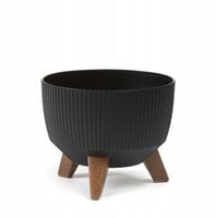 Doniczka Donica Osłonka ROMA JUMPER REC 24 Czarna