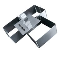 Zestaw 3 foremek kwadratowych z popychaczem 4 cm 1259