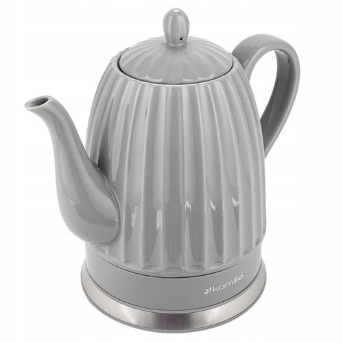 CZAJNIK ELEKTRYCZNY BEZPRZEWODOWY CERAMICZNY KAMILLE 1500 W 1,5 L na Arena.pl