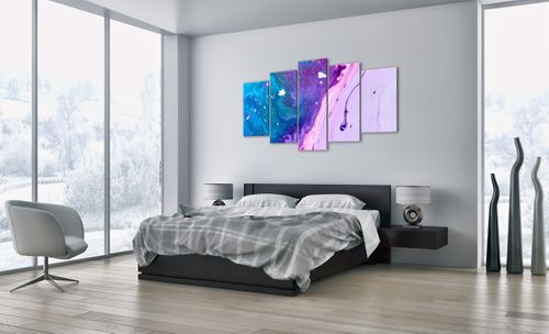 Obraz Na Płótnie - Kompozycja Błekit - 160X85 Cm - Ea160X85-3824 na Arena.pl
