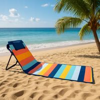 Mata plażowa piknikowa z oparciem