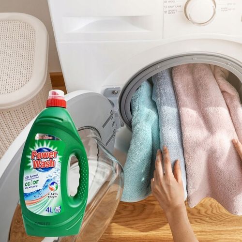NIEMIECKI ŻEL DO PRANIA POWER WASH KOLOR 4l 92 PRAŃ COLOR KOLOR TKANIN na Arena.pl