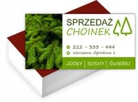 Wizytówki firmowe reklamowe 100 szt różne wzory duży wybór SPRZEDAŻ CHOINEK