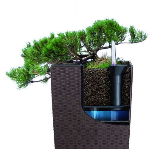 Doniczka ratanowa z wkładem wysoka DRTS170 - umbra na Arena.pl