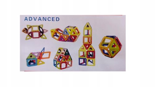 Klocki Magnetyczne Konstrukcyjne Edukacyjne 3D COOLJOY 45 el na Arena.pl