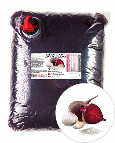 Sok z kiszonego Buraka Tłoczony 100% Soku Zakwas z Buraka NFC 3 Litry na Arena.pl