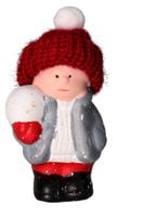 CHŁOPIEC CERAMICZNY OZDOBA DO BOMBEK STROIKÓW 1SZT