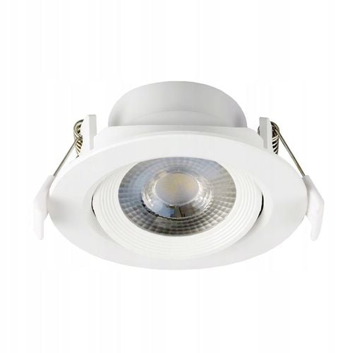 OCZKO SUFITOWE LAMPA LED WPUSZCZANA UCHYLNA 230V 7W IP20 BIAŁA na Arena.pl