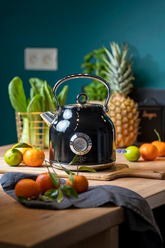 AD 1346 black Czajnik metalowy z termometrem 1,7L STRIX na Arena.pl