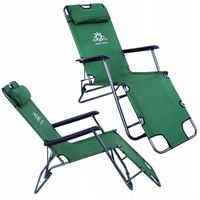 LEŻAK OGRODOWY ROZKŁADANY KRZESŁO LEŻAKI MEBLE OGRODOWE SKŁADANY FOTEL 4KOL