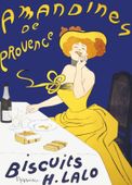 Plakat 13x18cm Woman Eating Almond Cookies, Cappiello Vintage