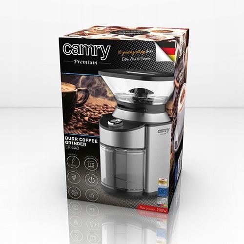 Młynek Do Kawy Elektr. Żarno Stożek 16 Ustawień na Arena.pl