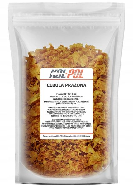 CEBULA PRAŻONA 1kg Cebulka smażona wysoka jakość | Kol-Pol zdjęcie 2