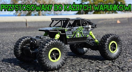 ZDALNIE STEROWANY DUŻY SAMOCHÓD TERENOWY AUTO POJAZD 4x4 PILOT ZASIĘG 50M na Arena.pl