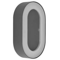 Nowoczesna LAMPA elewacyjna SURA 32136W Globo ogrodowa LED 12W 3000K owalna IP65 grafitowa