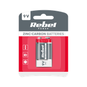 Baterie cynkowo węglowe REBEL 6F22 BLISTER