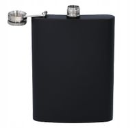 Piersiówka Czarna Mat Stal Nierdzewna 8 OZ 240 ml Stalowa Metalowa Gentelo