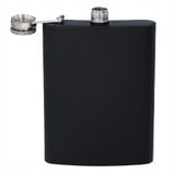 Piersiówka Czarna Mat Stal Nierdzewna 8 OZ 240 ml Stalowa Metalowa Gentelo