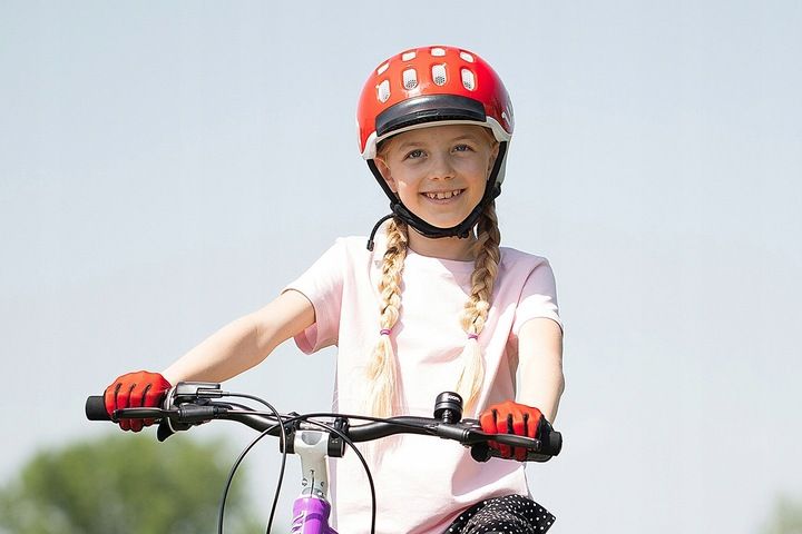 Kask rowerowy dziecięcy woom Kids czerwony S 50-53 cm zdjęcie 5