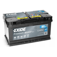 Akumulator Exide Premium 85Ah 800A EA852 PRAWY PLUS