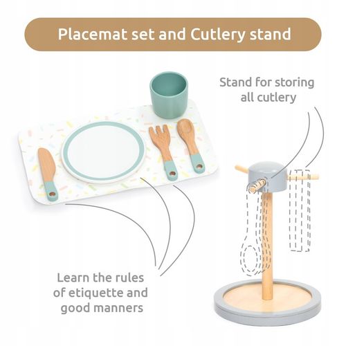 UMU Zestaw naczyń drewnianych dla dzieci 28 szt. na Arena.pl