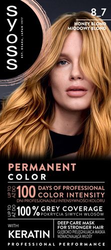 SYOSS PERMANENT COLOR FARBA DO WŁOSÓW TRWAŁA NR 8_7 MIODOWY BLOND 1 SZT na Arena.pl