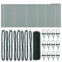 Ogrodzenie z słupkami Zielony 0.5 x 100 m Stal pokryta PCV